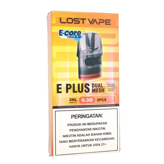 Lost Vape Eplus Pods (3 pk) | Mesh Coil Technology | Leak-Proof PCTG
