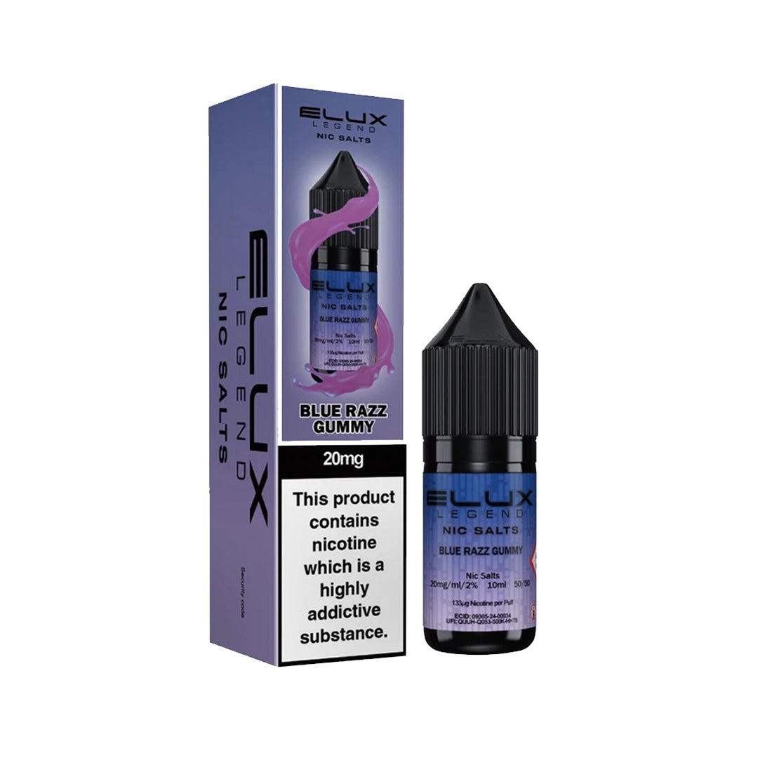 Elux Legend Nic Salt E-Liquids | 44+ Flavours | Premium Disposable Taste