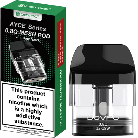 Dovpo Ayce Pro Pods 3Pack Replacement | Mesh Coil Pods 0.6Ω 0.8Ω | MTL RDL Vaping