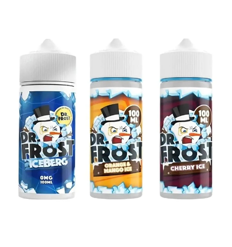 Dr Frost 100ml E-Liquid Shortfill | Ice Cold Menthol Fruit Flavours | 70VG/30PG | UK