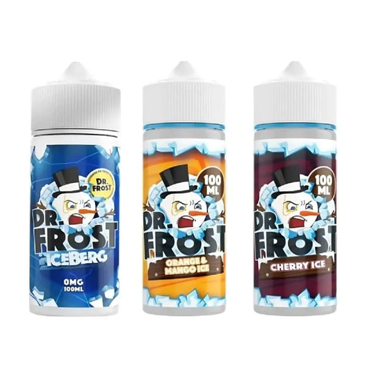 Dr Frost 100ml E-Liquid Shortfill | Ice Cold Menthol Fruit Flavours | 70VG/30PG | UK