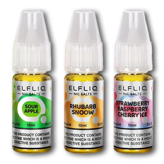 ELFLIQ Salts | Official Elf Bar Nicotine Salt E-Liquids | 5mg 10mg 20mg | 40+ Flavours