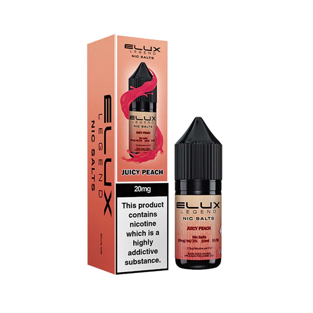 Elux Legend Nic Salt E-Liquids | 44+ Flavours | Premium Disposable Taste