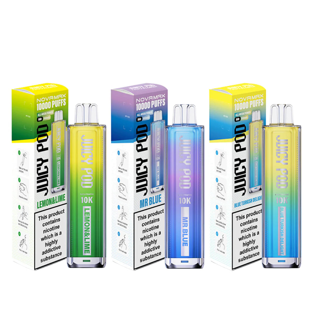 Juicy Pod Novamax 10K Pod Kit - Revolutionary 10,000 Puff Vaping System