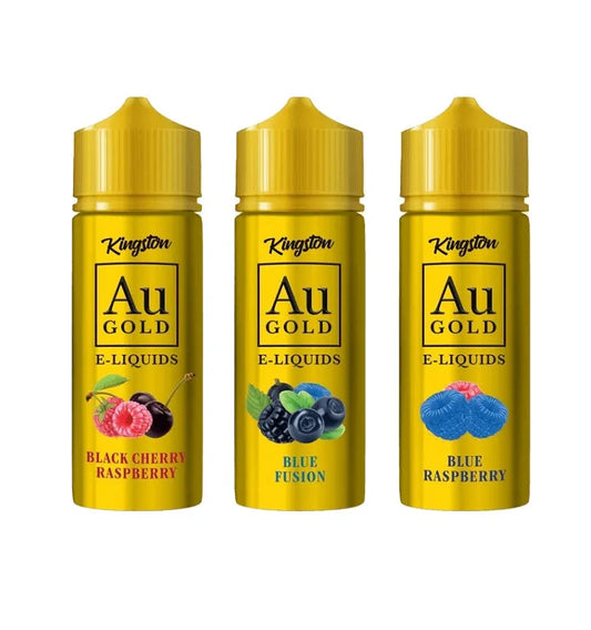 Kingston AU Gold 100ml Shortfill E-Liquid | Premium British 70VG | 30,000 Puffs