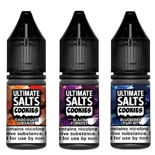 Ultimate Salts Cookies Nicotine Salt E-Liquids | UK Made Dessert Nic Salts | 10mg 20mg