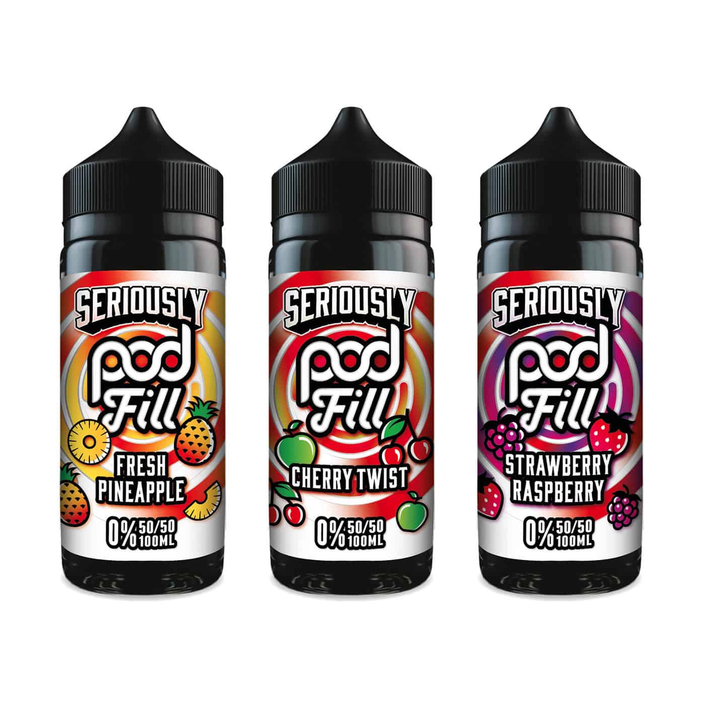 Doozy Seriously Pod Fill 50/50 100ml E-Liquid | Premium MTL Shortfill | Double Concentrated Flavours | UK Made