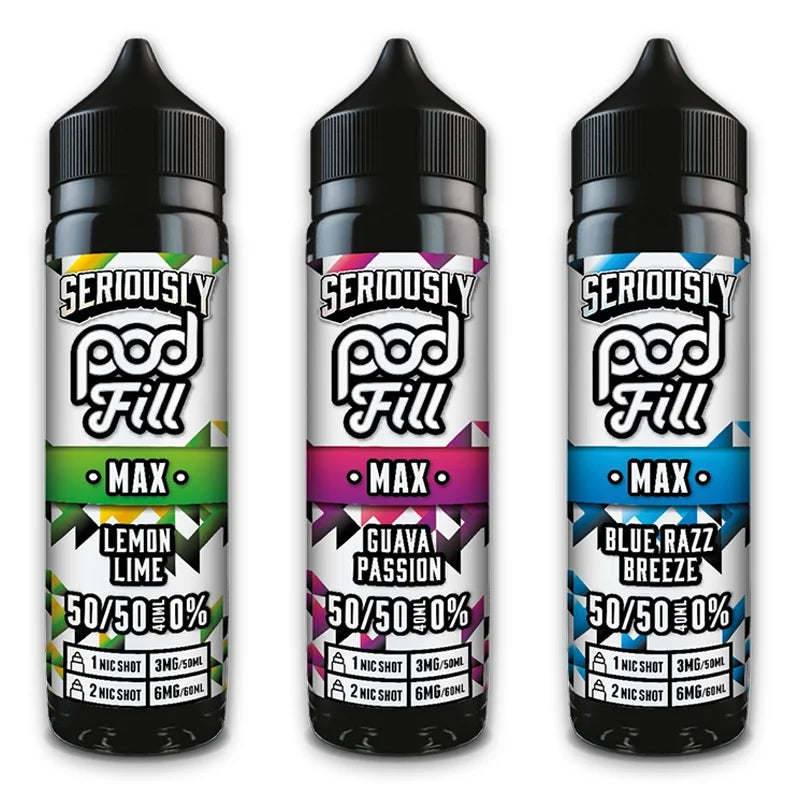 Doozy Seriously Pod Fill Max 50/50 50ML - Double Concentrated E-Liquid | Premium UK Vape Juice
