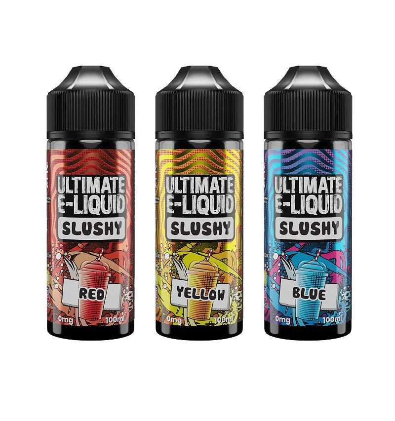 Ultimate E Liquid Slushy 100ml - 6 Colourful Frozen Treat Flavors | Premium UK Made 70VG