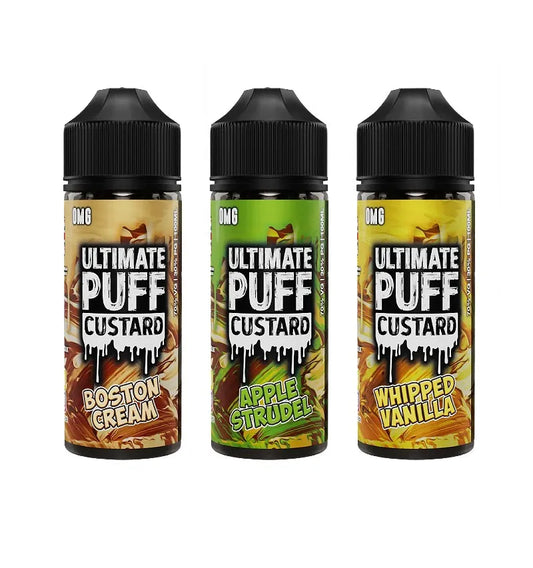 Ultimate Puff Custard E-Liquid 100ml | Premium Dessert Shortfill | UK