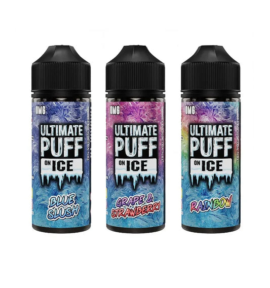 Ultimate Puff On Ice E-Liquid 100ml | Premium Cooling Shortfill | UK