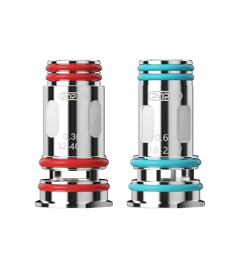 Voopoo PNP X Coils 5-pack showing 4th generation atomizing technology with thermo-stable cotton and mesh heating system
