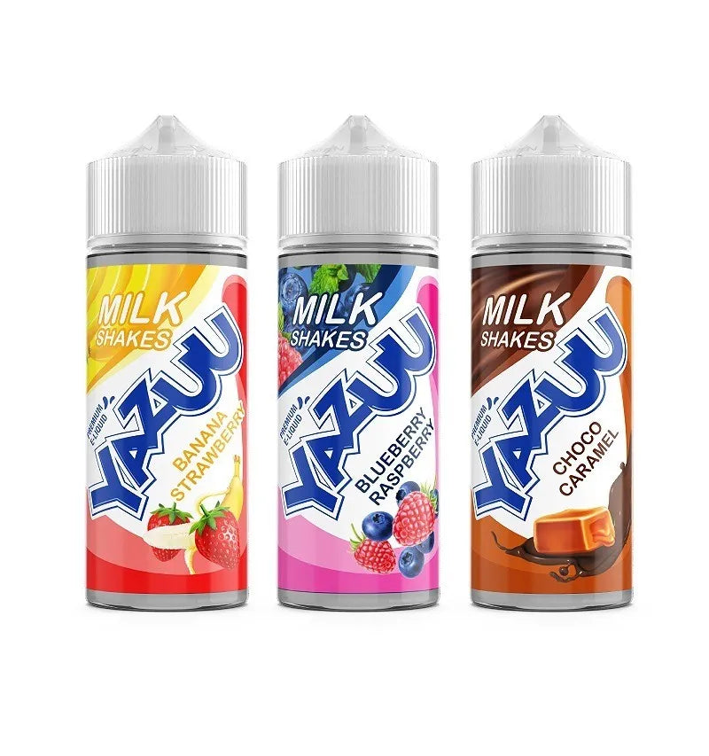 Yazuu 70/30 E-Liquid 100ml bottle showing premium UK-made high VG shortfill for sub-ohm vaping