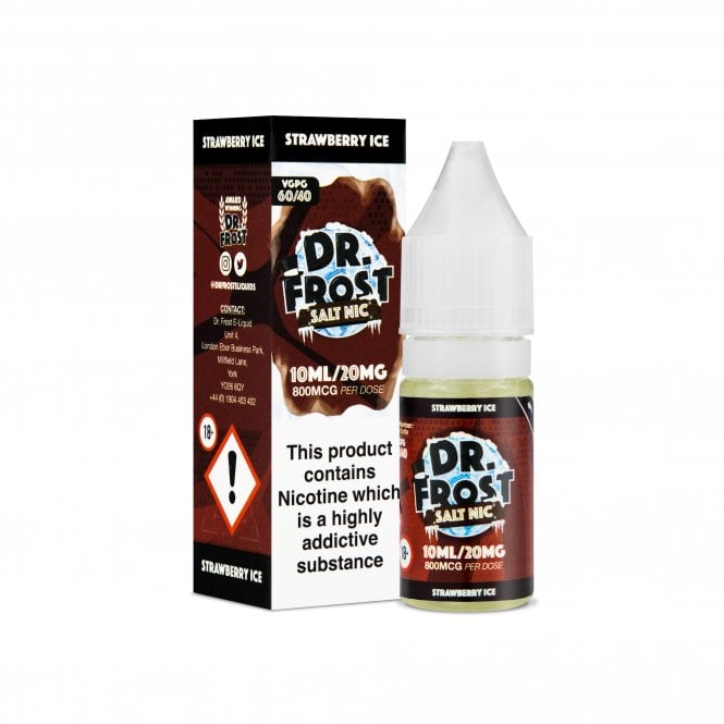Strawberry Ice Dr Frost Nic Salts 10ml