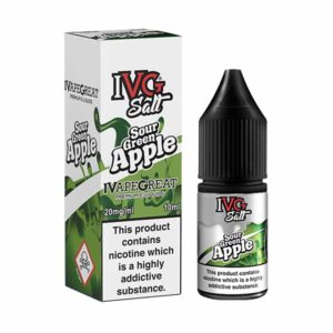 IVG Sour Green Apple by IVG Salts 10mlPhoto of Sour Green Apple by IVG Nic Salts 10ml